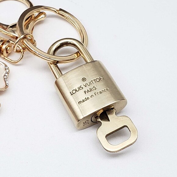 100% Auth Louis Vuitton Lock & Key with unbranded Bagcharm, Keycharm, Keychain - Picture 6 of 8